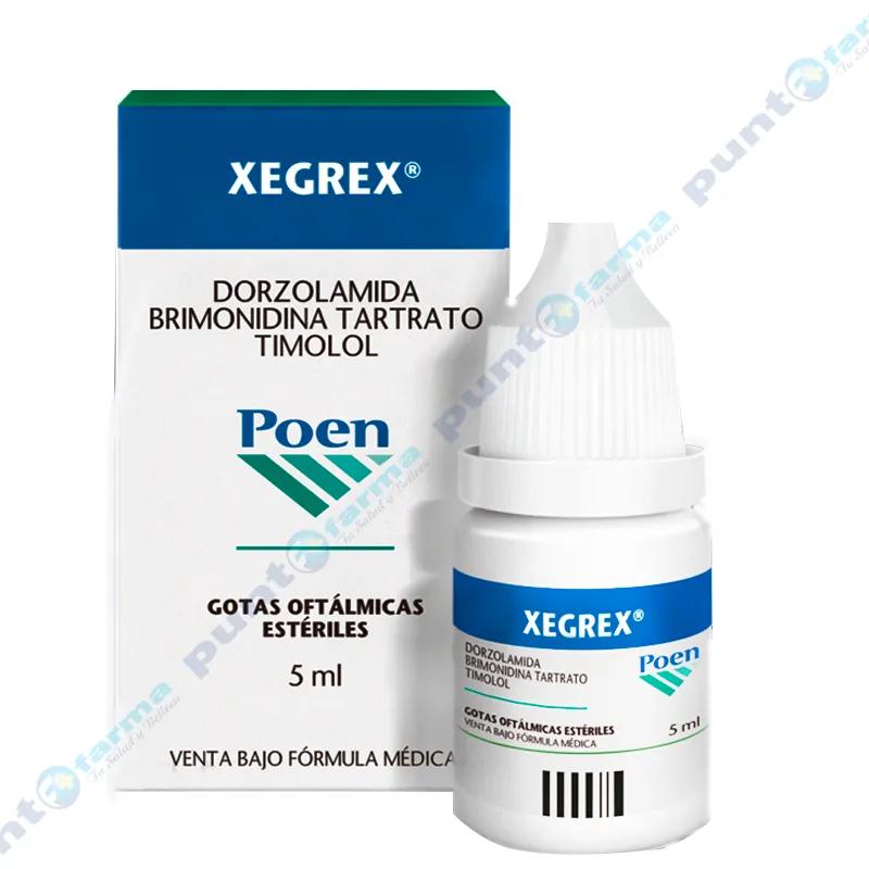  Xegrex Poen - Gotas oftálmicas estériles de 5ml