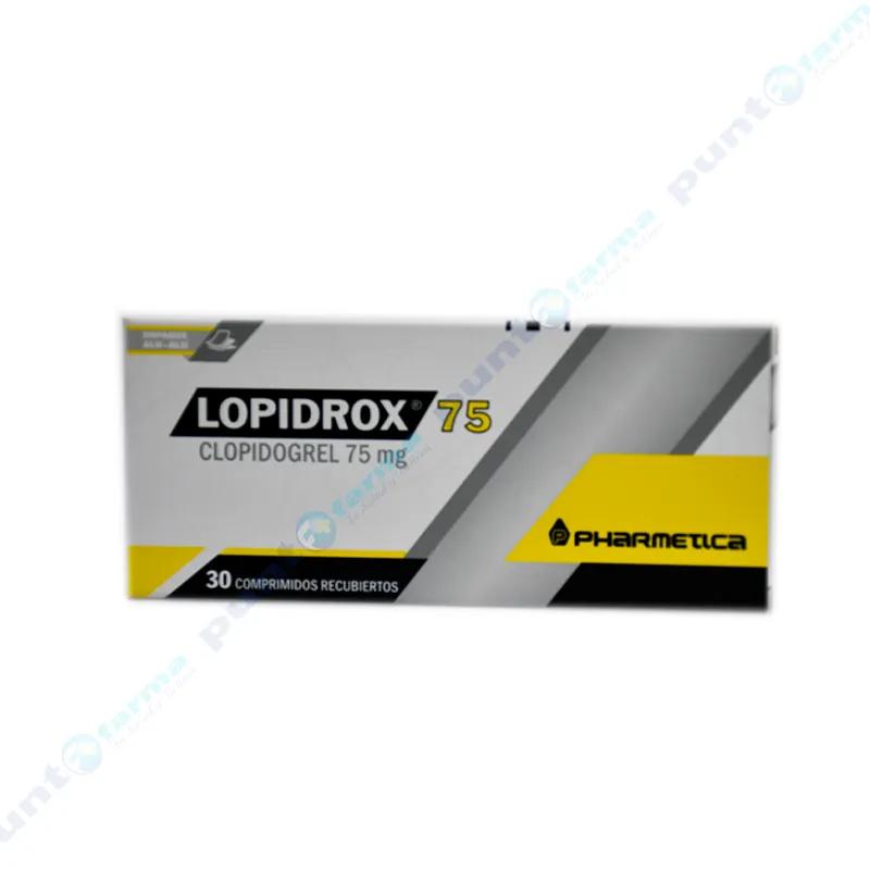 Lopidrox Clopidogrel 75 mg - Cont. 30 Comprimidos Recubiertos