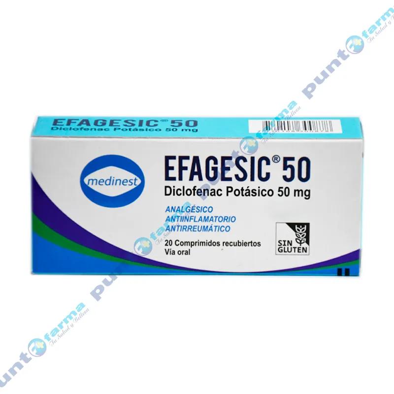 Efagesic 50 - Caja de 20 Comprimidos Recubiertos