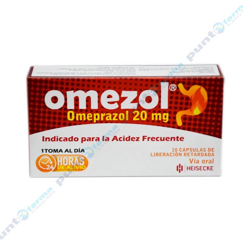 Omezol Omeprazol 20 mg - Caja de 10 cápsulas