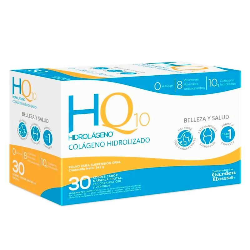 Hidrolágeno Colágeno Hidrolizado Q10 Garden House - Cont. 30 sobres