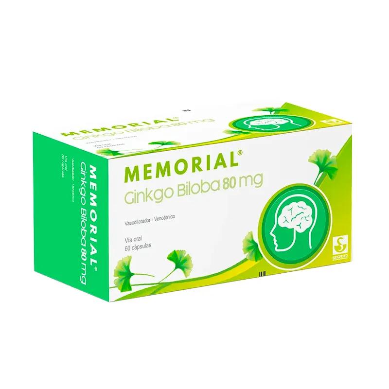 Memorial Ginkgo Biloba 80 mg - Caja de 60 Cápsulas