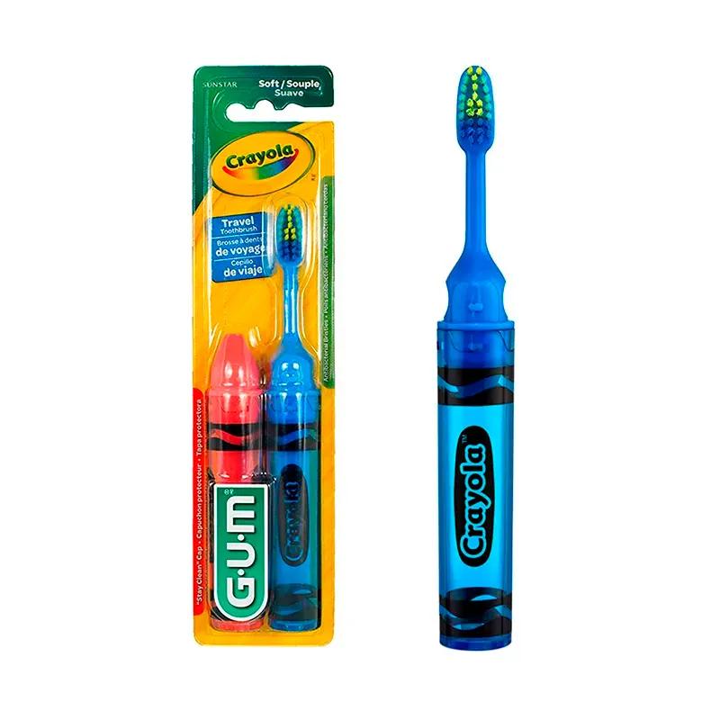 Cepillo de dientes Suave Crayola Viajero Gum - Pack 2x1