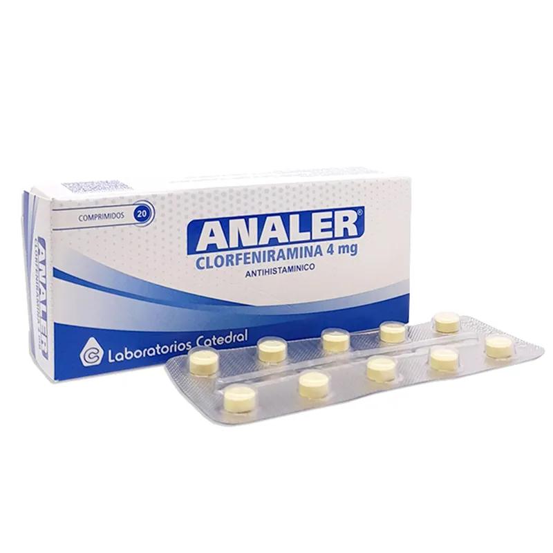 Analer Clorfeniramina 4 mg - Caja de 20 Comprimidos