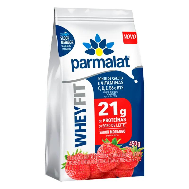 Suplemento de Proteína sabor Fresa Whey Fit Parmalat - 450gr
