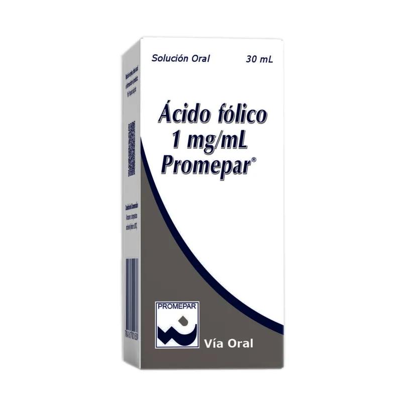 Ácido Fólico 1 mg/mL Promepar - Solucion Oral 30ml
