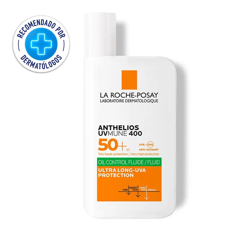 Anthelios Toque Seco UVMune Oil Control Fluido SPF50+ sin Color La Roche Posay - 50 ml
