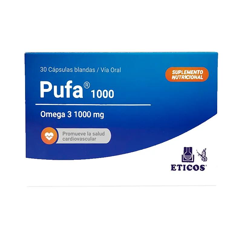 Pufa Omega 3 1000 mg - Cont. 30 cápsulas blandas
