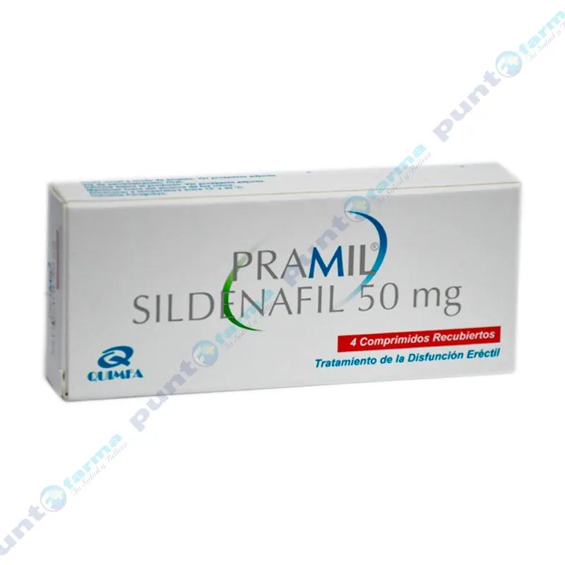 Pramil Sildenafil 50 mg - Caja de 4 Comprimidos