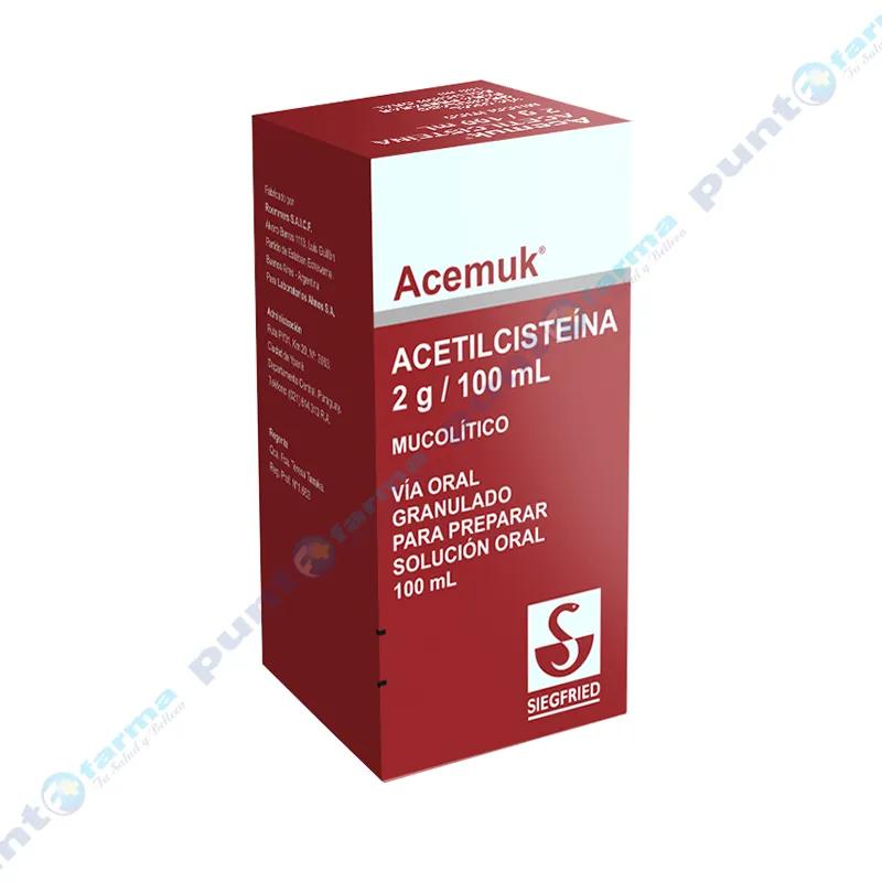 Acemuk Acetilcisteina 2 g/100 mL - Frasco de 100 mL