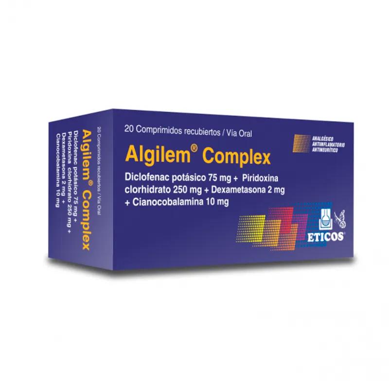 Algilem Complex Diclofenac Potásico 75 mg - Caja 20 comprimidos recubiertos