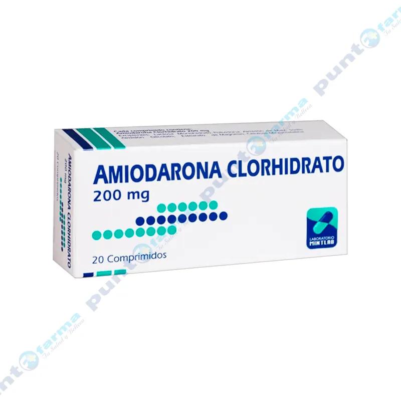 Amiodarona Clorhidrato Mintlab 200 mg - Cont. 20 comprimidos