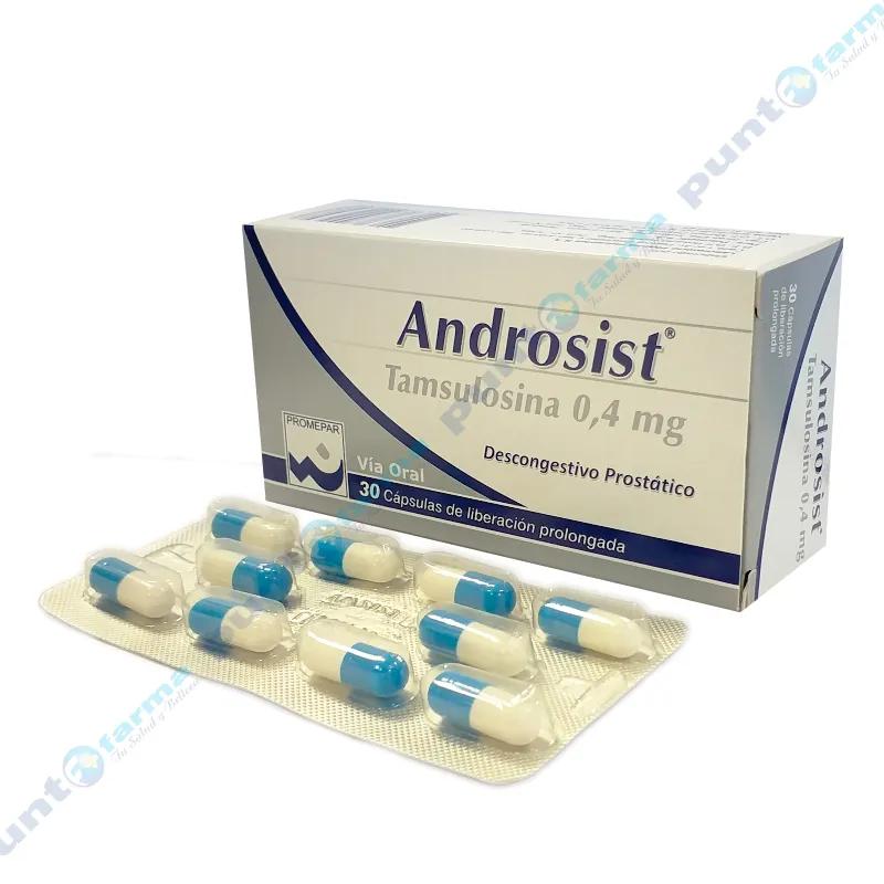 Androsist Tamsulosina 0,4 mg - Caja de 30 cápsulas