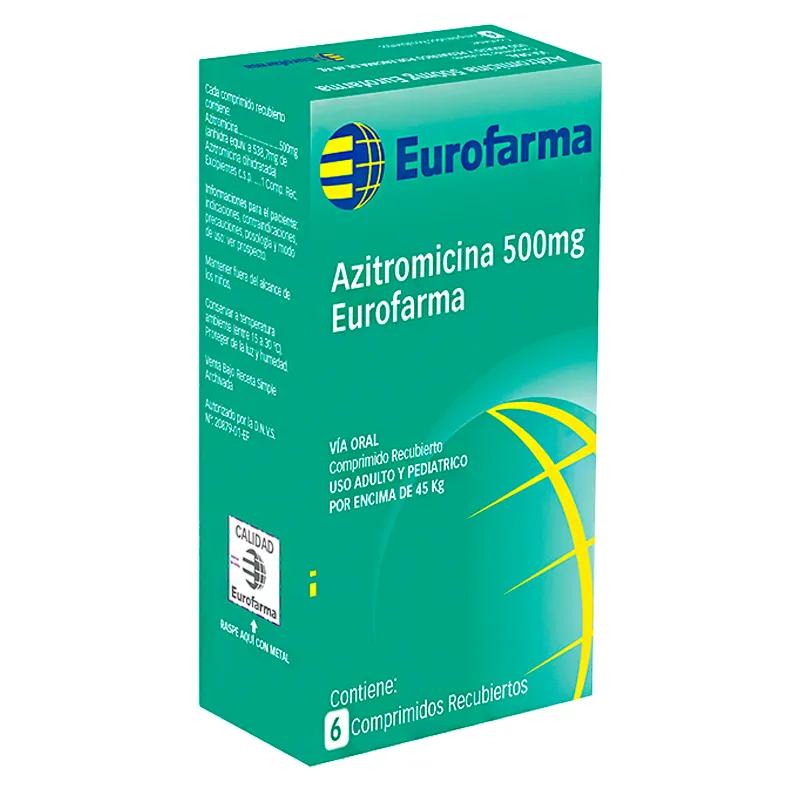 Azitromicina 500 mg - Caja de 6 comprimidos recubiertos