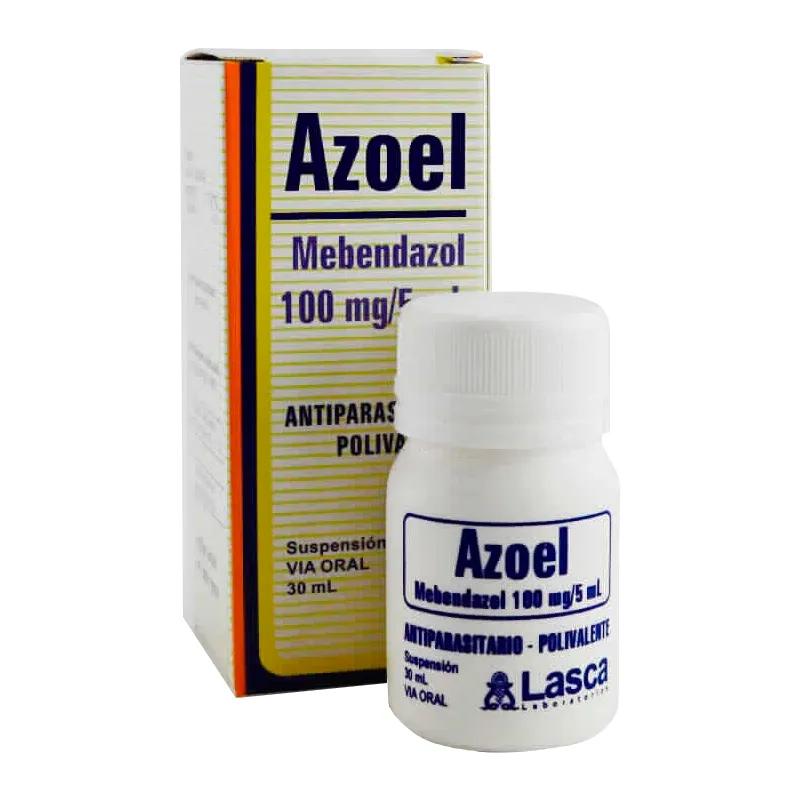 Azoel Mebendazol 100mg/5mL - Frasco de 30 mL