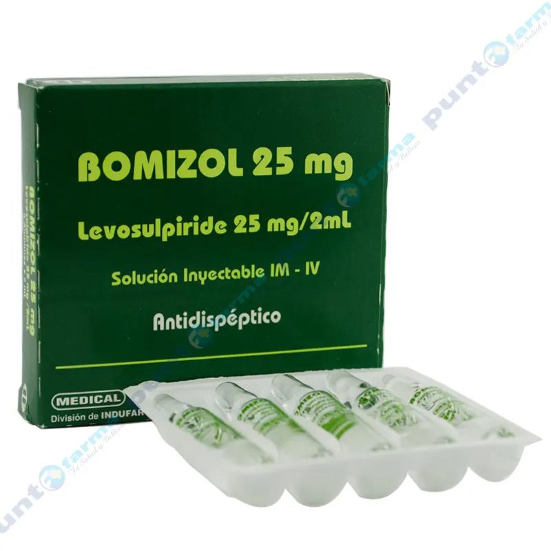 Bomizol 25 mg - Cont. 5 ampollas de 2 mL