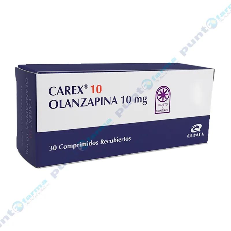 Carex Olanzapina10 mg - Caja de 30 comprimidos