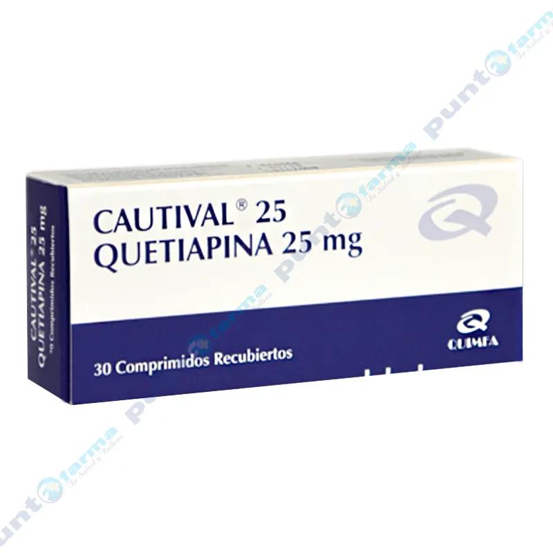 Cautival Quetiapina 25 mg - Caja de 30 Comprimidos Recubiertos