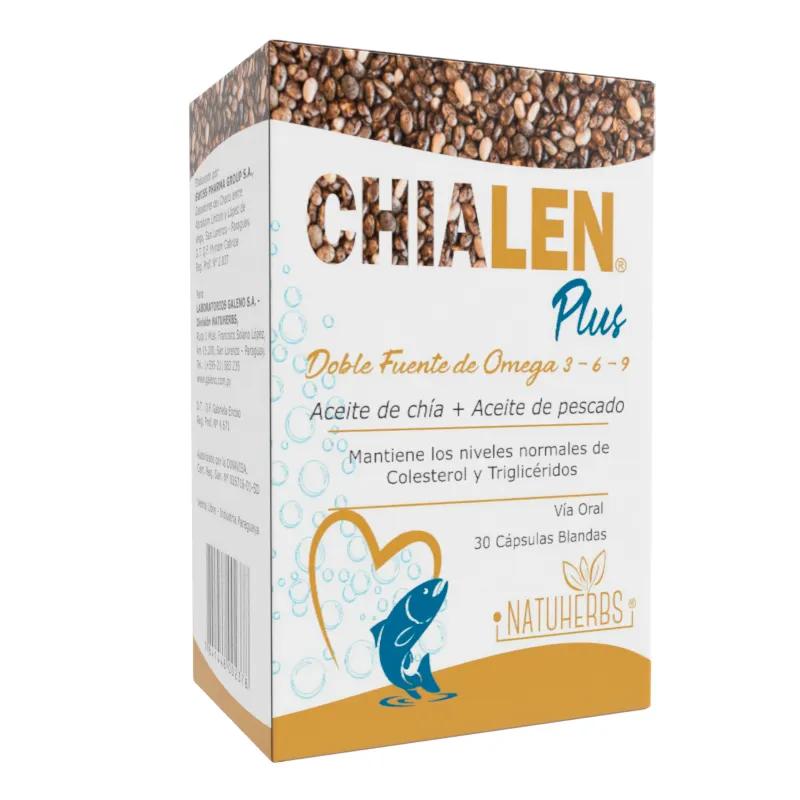 Chialen Plus Aceite de Chía + Aceite de Pescado - Cont. 30 Cápsulas Blandas