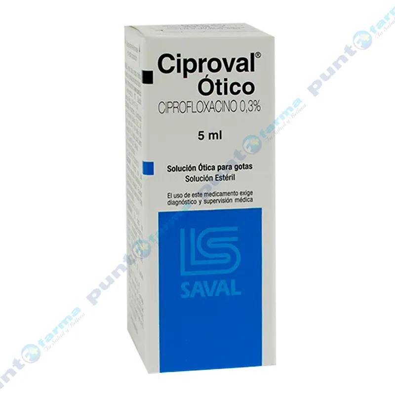 Ciproval Otico - Solución esteril de 5 mL