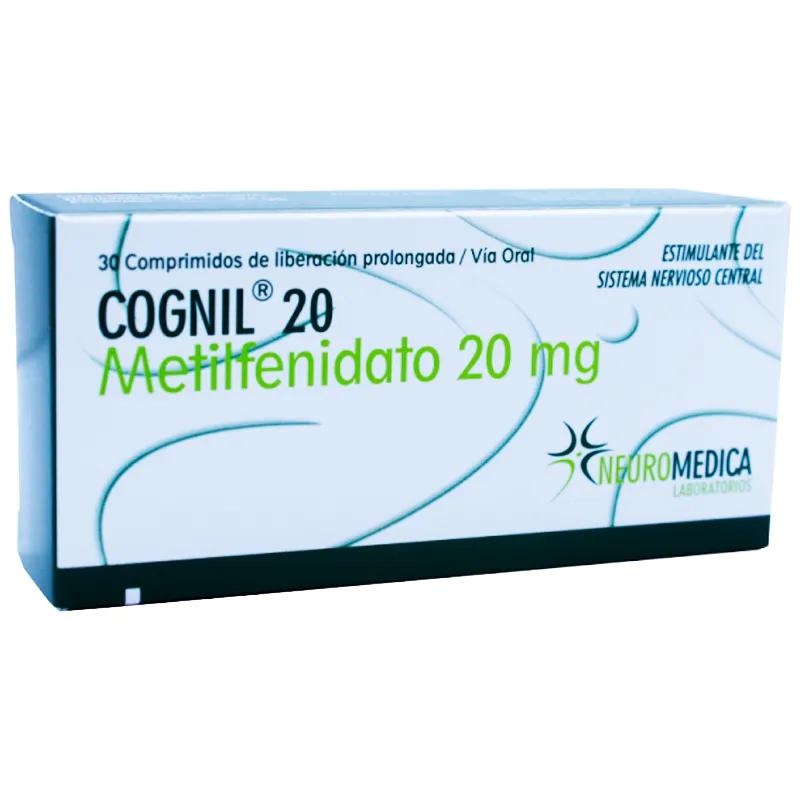 Cognil 20 Metilfenidato 20mg - Cont. 30 comprimidos de liberación prolongada