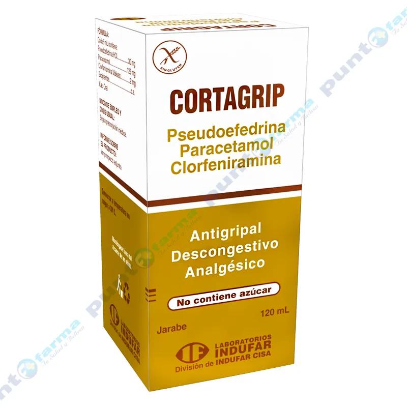 Cortagrip Jarabe - Pseudoefedrina Paracetamol Clorfeniramina – Frasco de 120 ml.