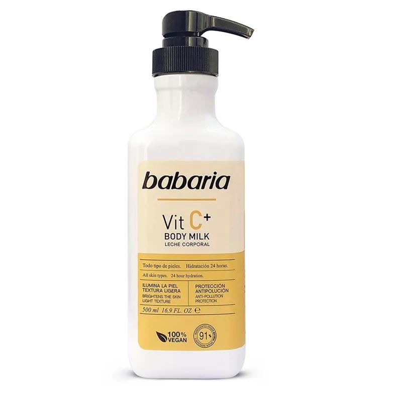 Crema Vitamina C Body Milk Babaria - 500 mL
