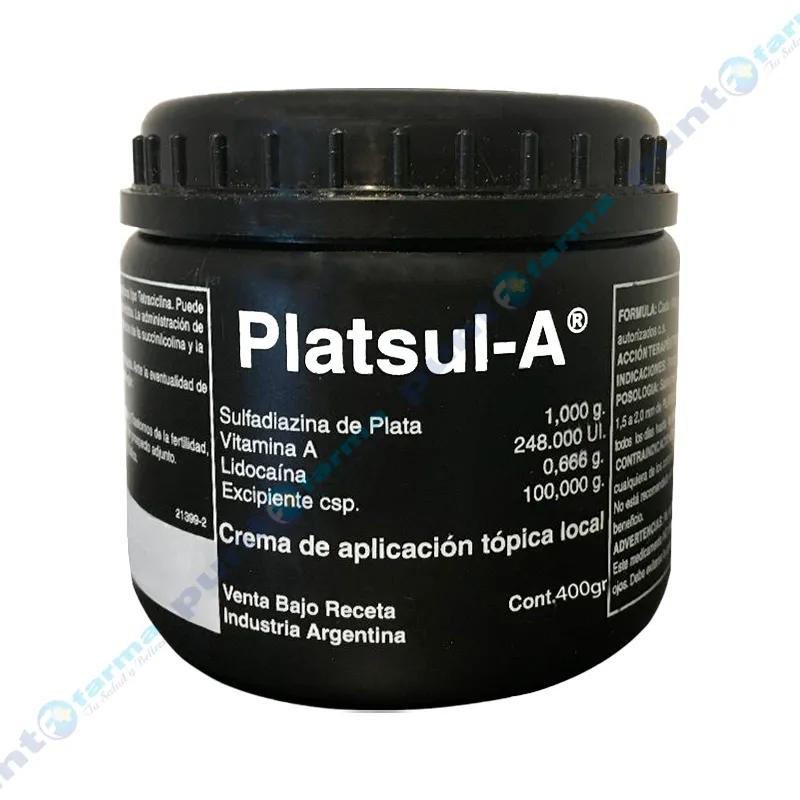 Crema de Aplicacion Topica Dermica Platsul-A. - 400g.