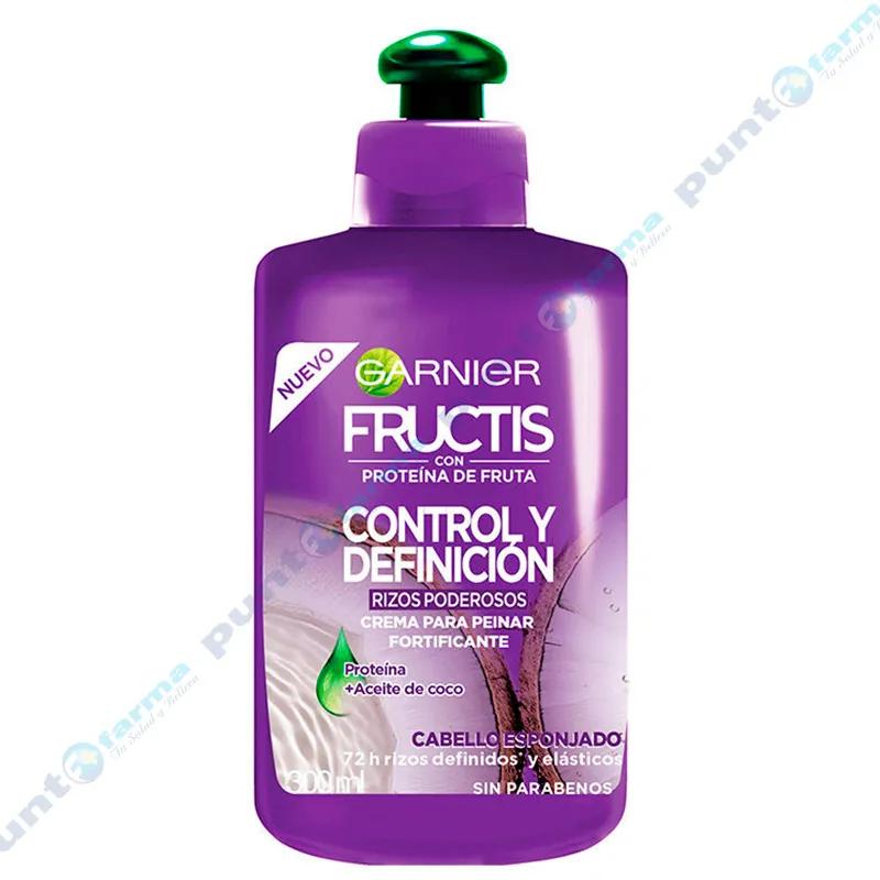 Crema para Peinar Control y Definición Rizos Poderosos Fructis - 300 mL