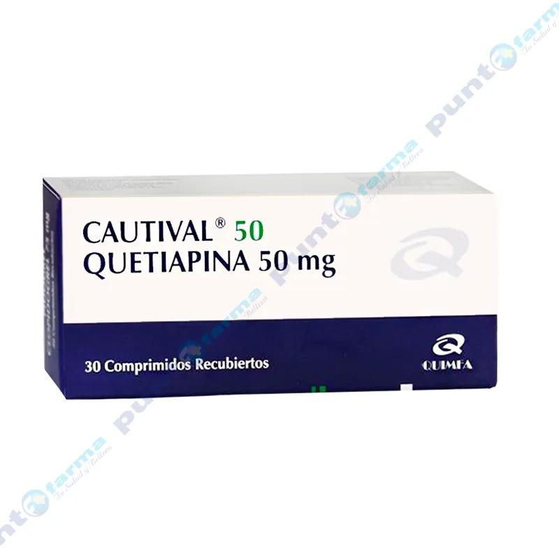 Cutival Quetiapina 50 mg - Caja de 30 Comprimidos Recubiertos