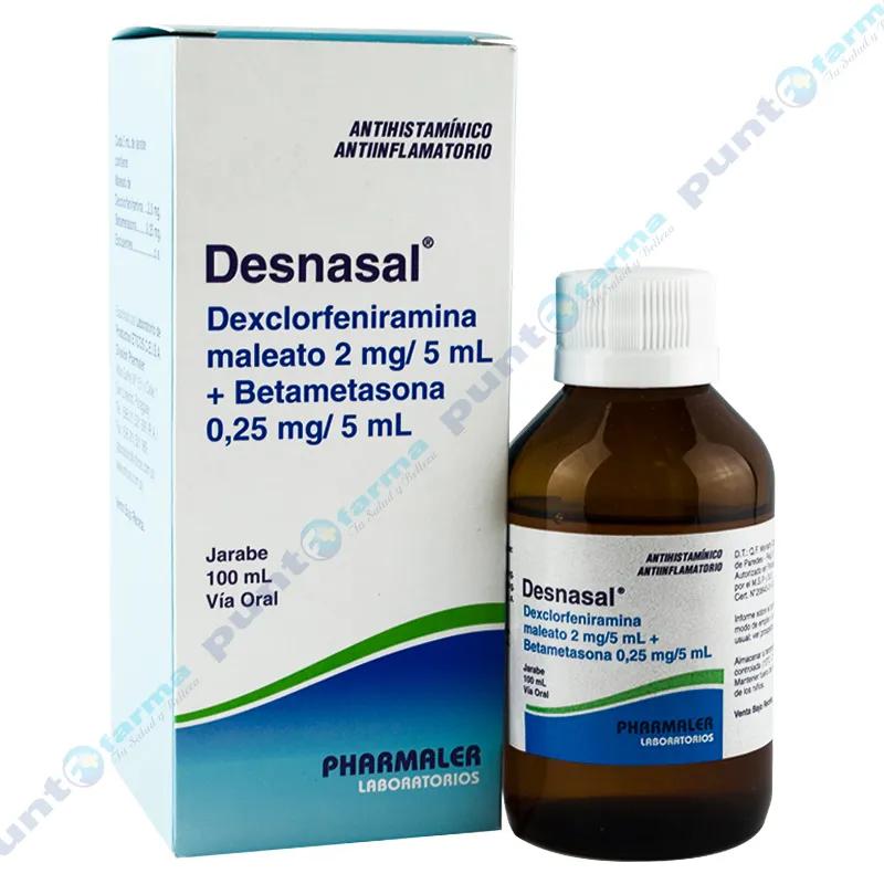 Desnasal Dexclorfeniramina Maleato 2 mg + Betametasona 0,25 mg - Cont. 100 mL.