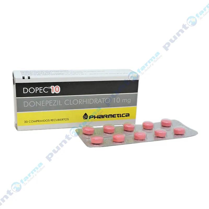Dopec 10 Donepezil 10 mg - Caja de 30 comprimidos