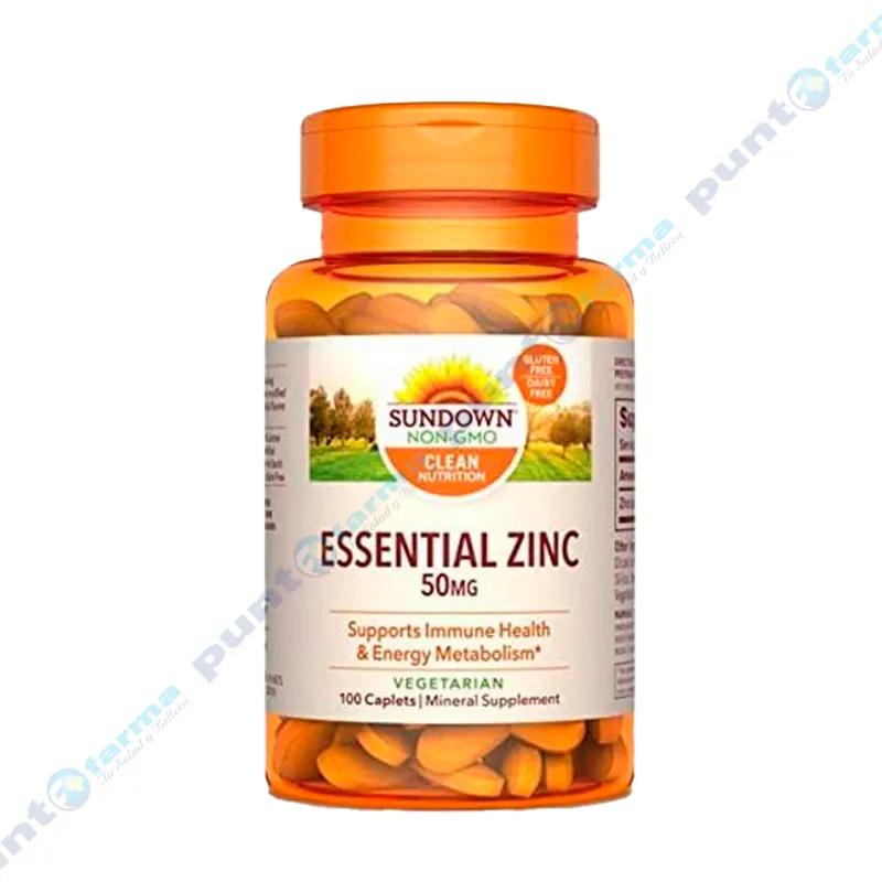 Essential Zinc 50 mg Sundown - 100 cápsulas
