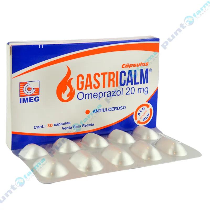 Gastricalm Omeprazol 20 mg - Caja de 30 cápsulas