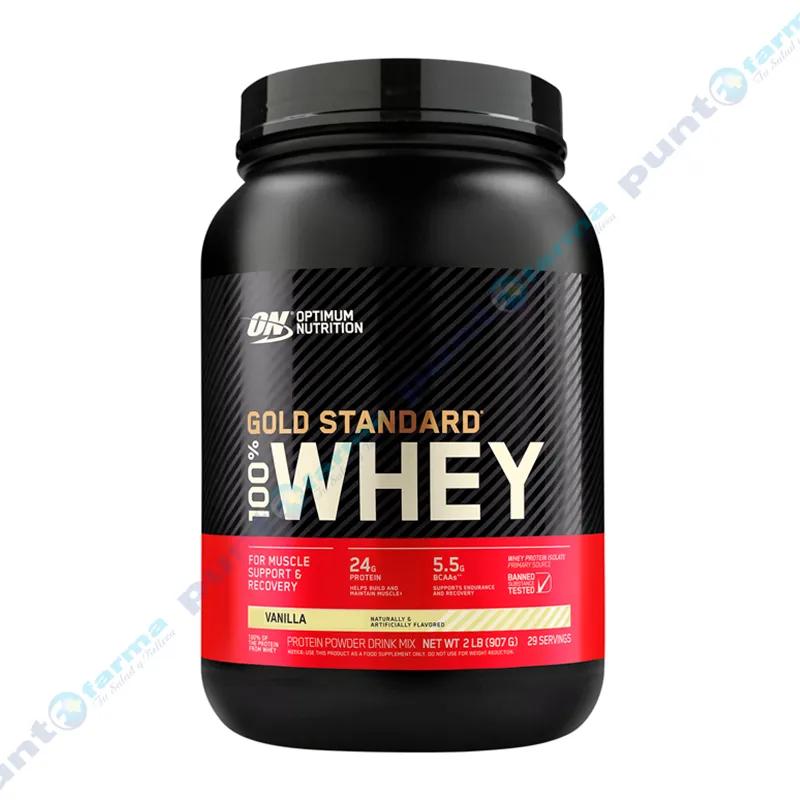 Gold Standard 100% Whey Vainilla Optimum Nutrition - 907 gr