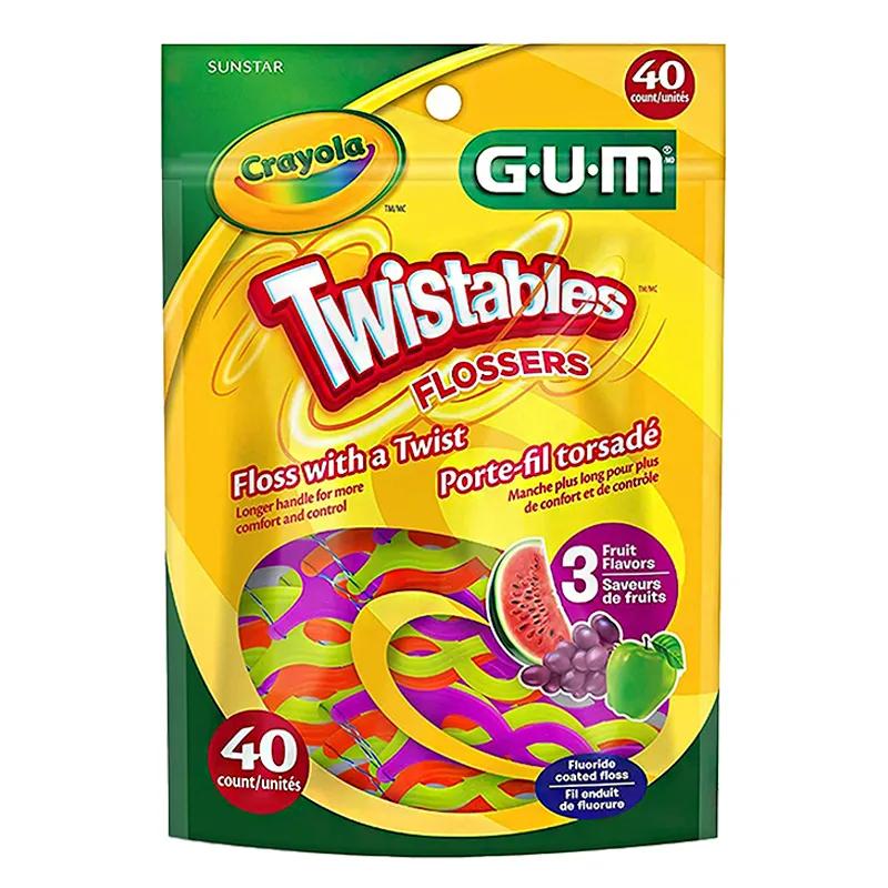 Hilo Dental Twistable Kids Flossers Gum - Cont 40 unidades