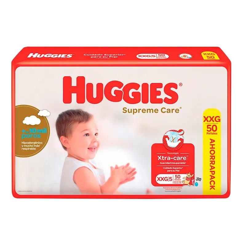 Huggies Supreme Natural Care XXG - Contiene 50 unidades