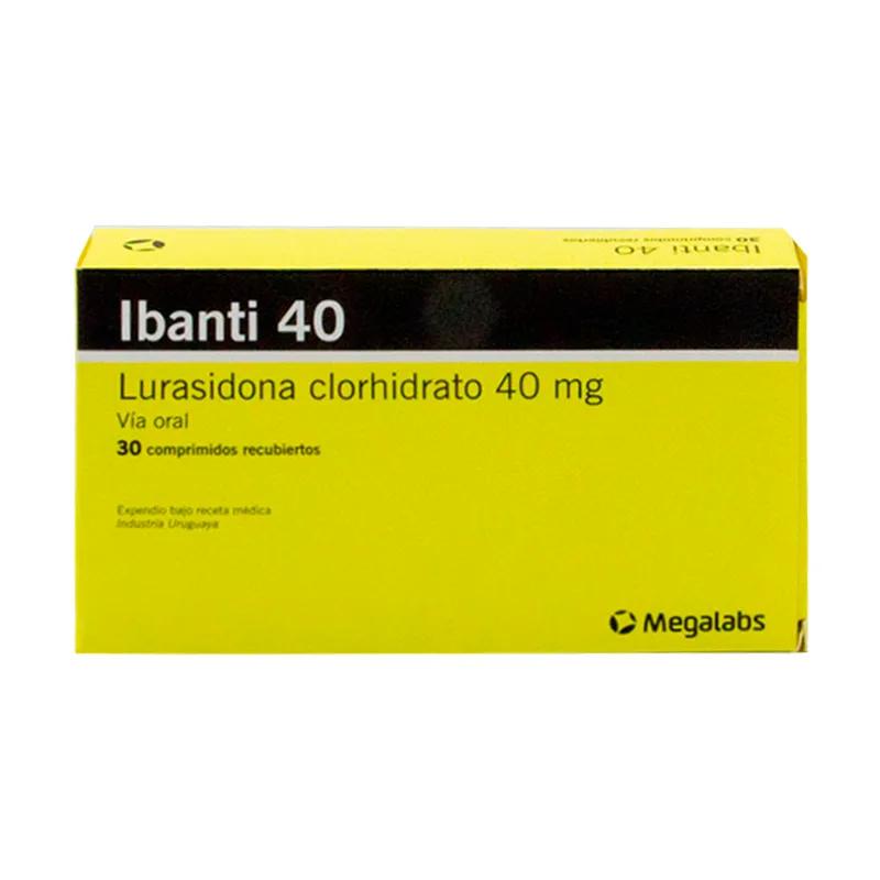 Ibanti 40 Lurasidona Clorhidrato - Caja de 30 comprimidos recubiertos