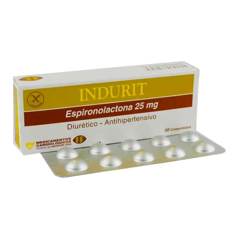 Indurit Espironolactona - Caja de 50 comprimidos