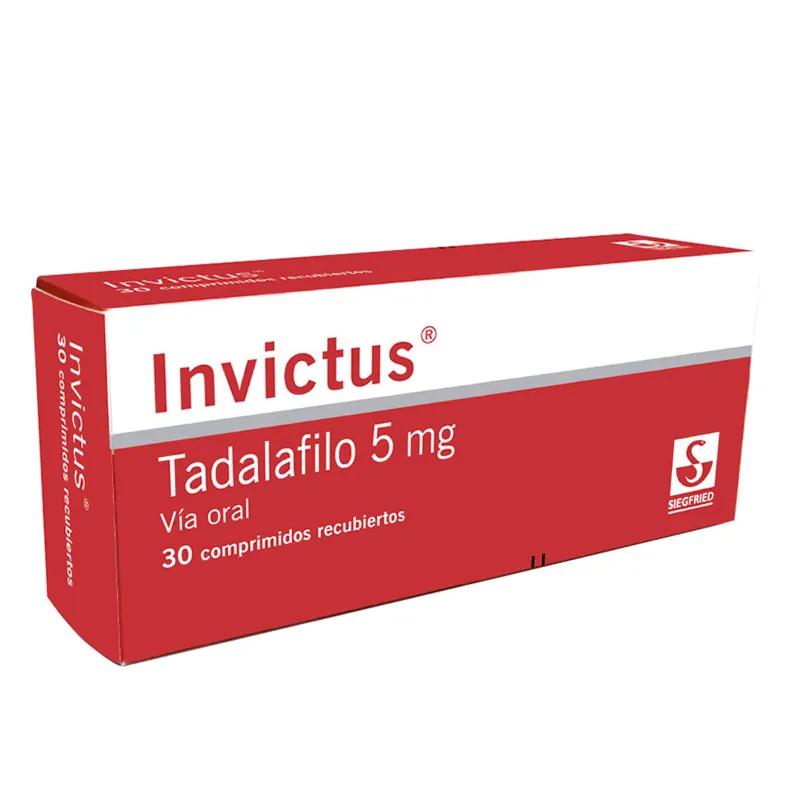 Invictus Tadalafilo 5 mg - Caja de 30 comprimidos recubiertos