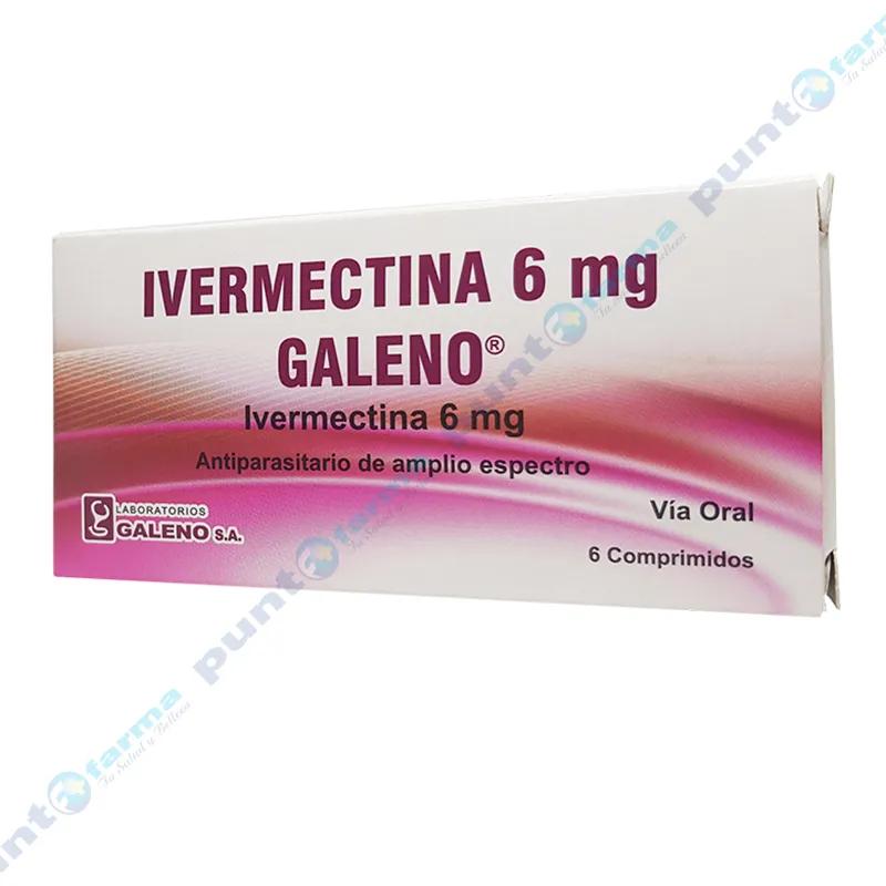 Ivermectina 6 mg Galeno - Cont. 6 comprimidos