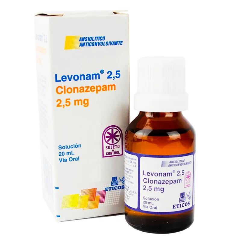 Levonam Clonazepam 2,5 mg - Solucion 20 mL