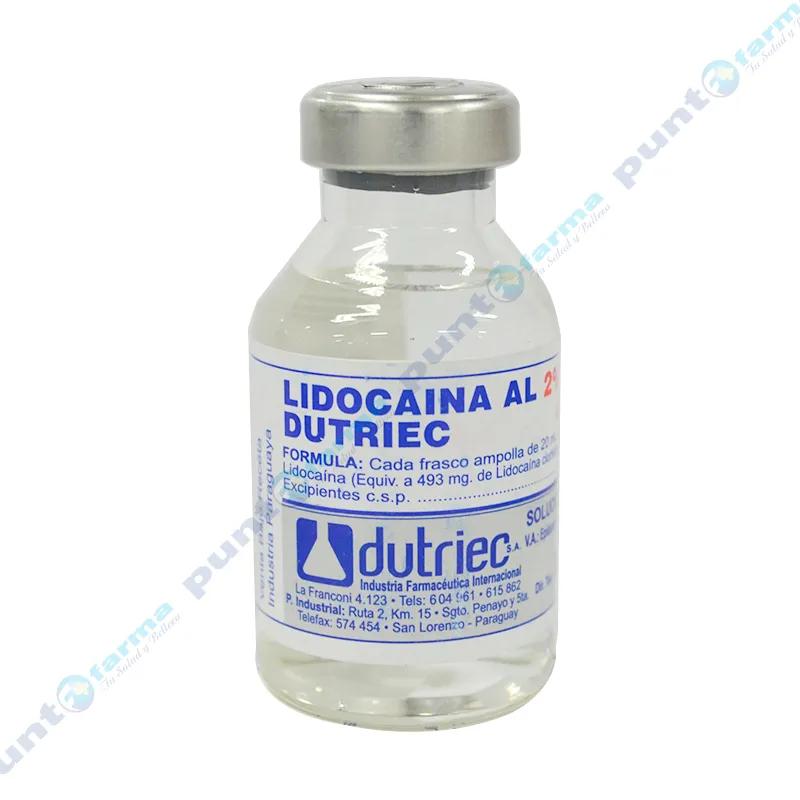 Lidocaina al 2% Duritrec - 20 mL