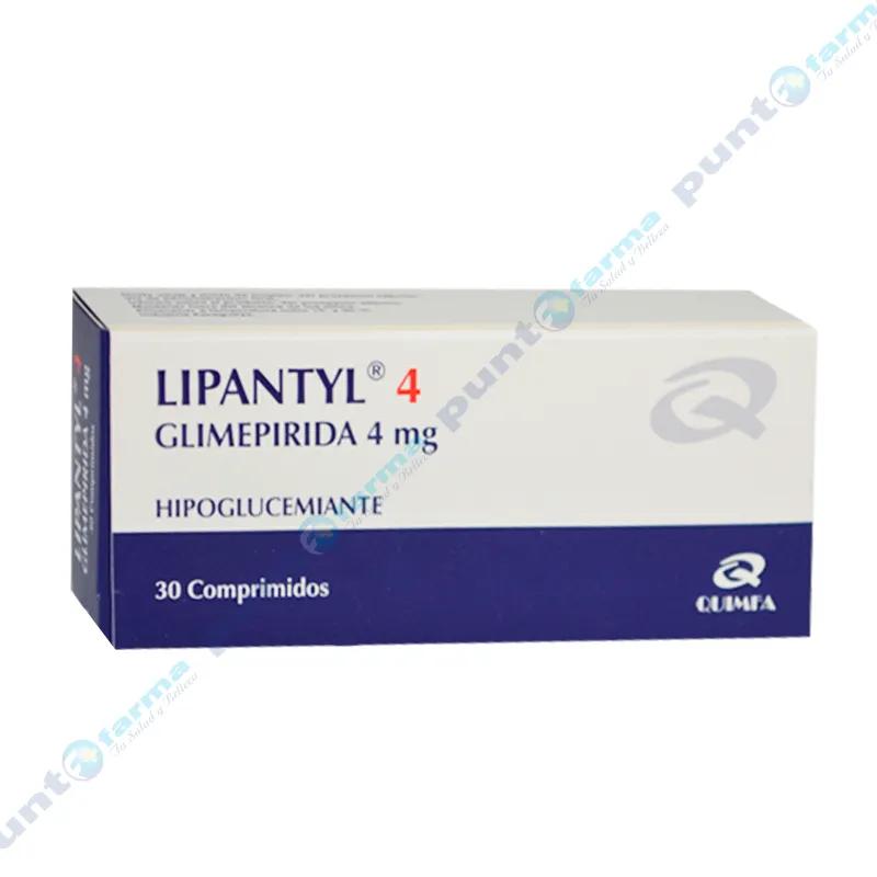 Lipantyl Glimepirida 4 mg - Caja de 30 comprimidos