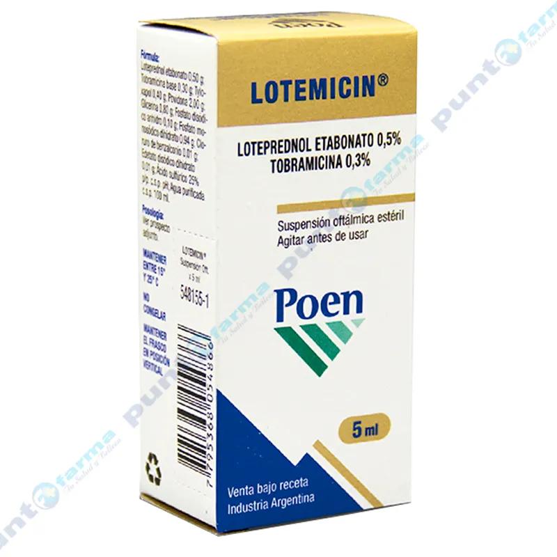 Lotemicin Loteprednol Etabonato 0,5% Suspensión Oftálmica - Cont. 5 mL