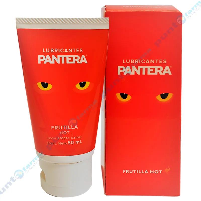 Lubricante Frutilla Hot Pantera - 50 mL