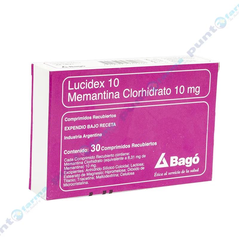 Lucidex 10 Memantina Clorhidrato 10 mg - Caja de Comprimidos recubiertos.