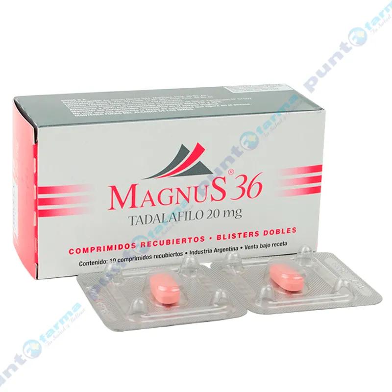 Magnus 36 Tadalafilo 20 mg - Caja de 10 comprimidos recubiertos