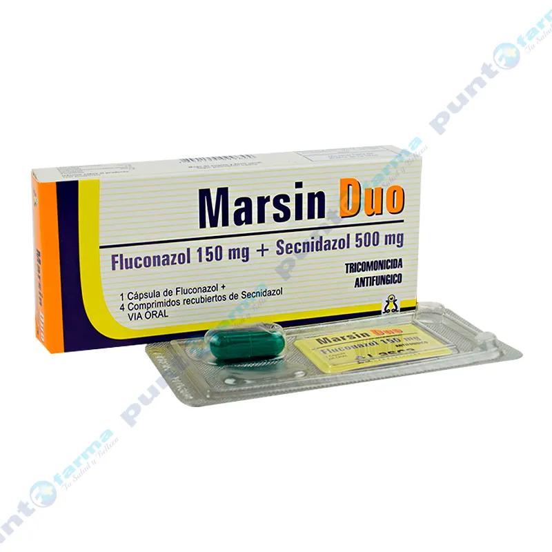 Marsin Duo Fluconazol 150 mg - Cont. 1 cápsula + 4 comprimidos recubiertos