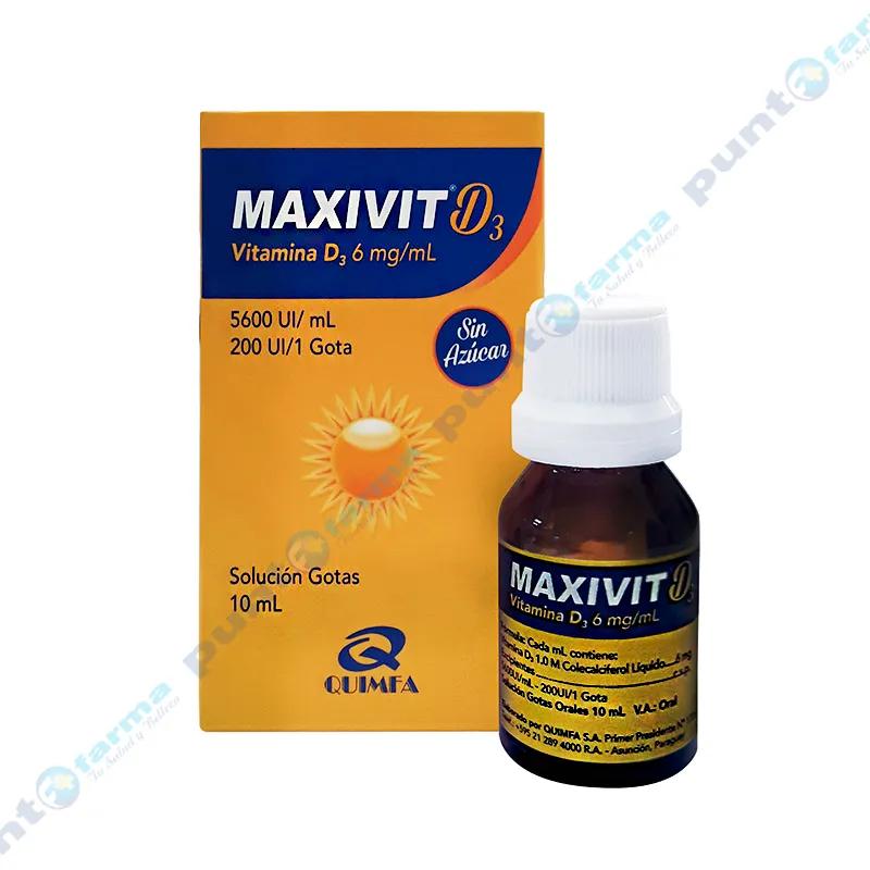 Maxivit Vitamina D3 6mg/mL - Solucion Gotas 10 mL